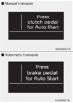 Kia Picanto : Désactivation du système ISG : Système ISG (Idle Stop and Go)